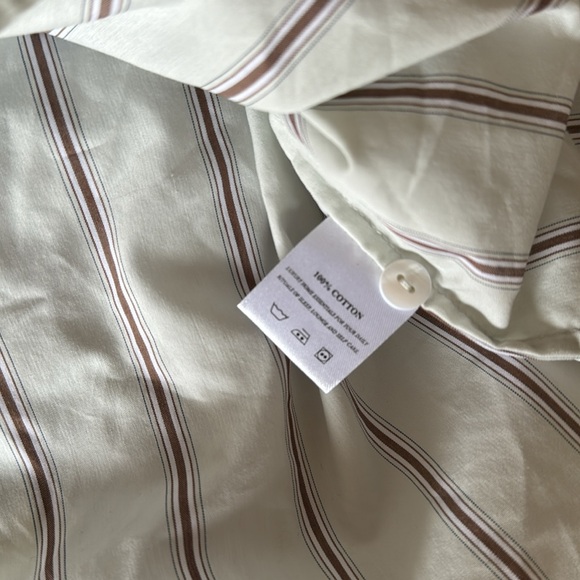 Maison Essentiele Oversized Striped Button Up - Picture 7 of 8